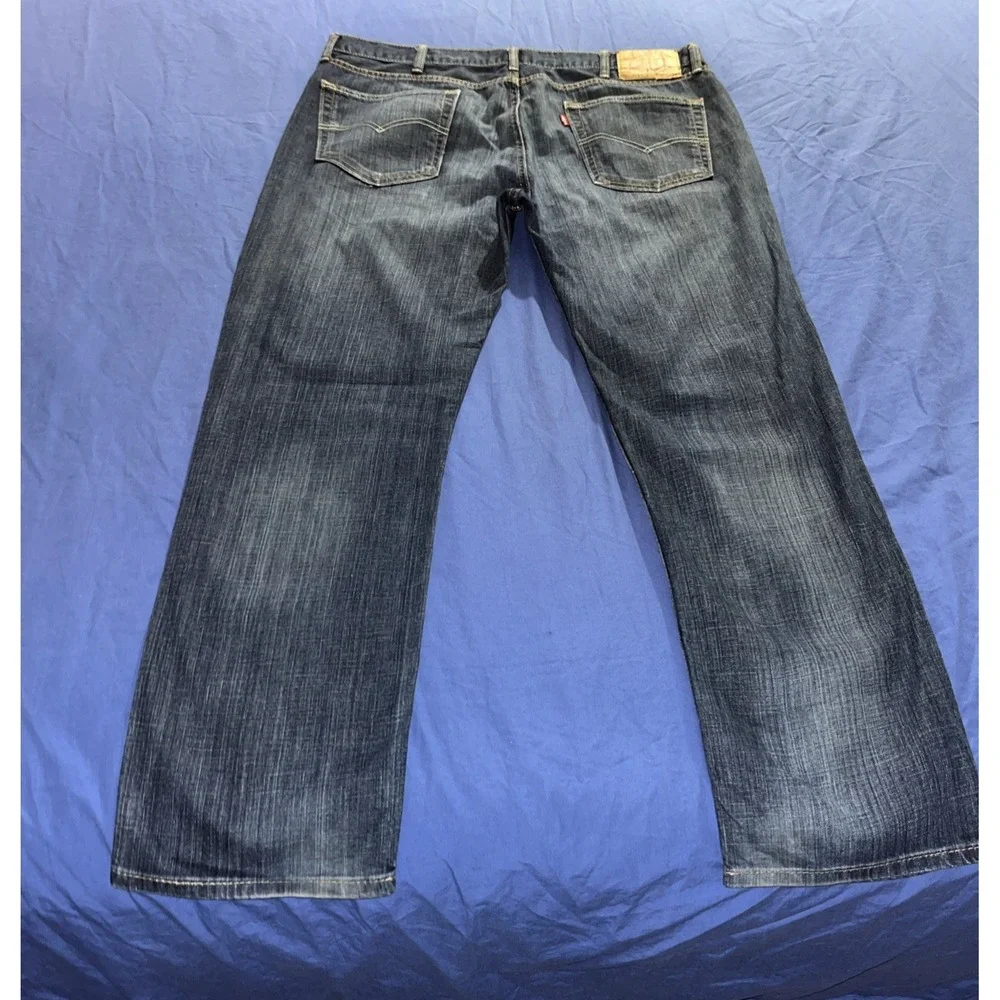 Levi's Men's 514 38 x 32 Original Straight Fit Jeans Medium Wash Blue Denim
